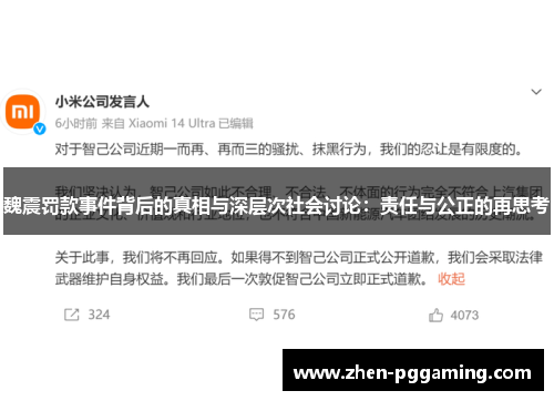 魏震罚款事件背后的真相与深层次社会讨论：责任与公正的再思考