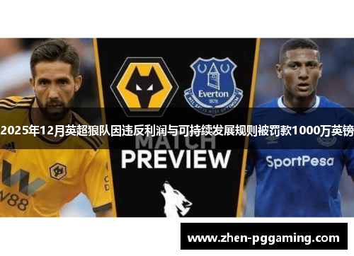 2025年12月英超狼队因违反利润与可持续发展规则被罚款1000万英镑